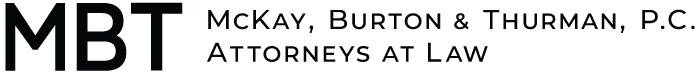 MBT | McKay, Burton & Thurman, P.C. | Attorneys At Law